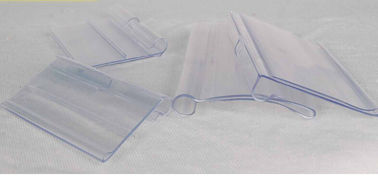 personalized Clear Plastic Shapes , Shop Shelf  Rigid PVC Price Data Strip