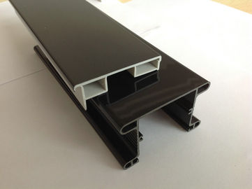 Gray fridge U Shape PVC Extrusion Profiles , Co-extruded window profiles