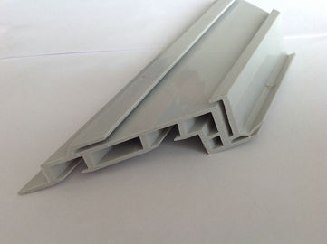 Gray fridge U Shape PVC Extrusion Profiles , Co-extruded window profiles