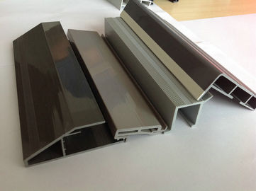 Gray fridge U Shape PVC Extrusion Profiles , Co-extruded window profiles