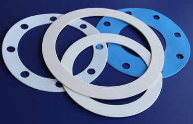 White Ptfe Teflon Gasket / Teflon Flange Gaskets For Automotive