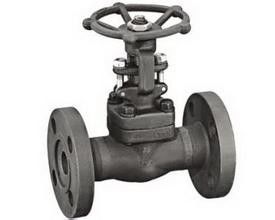 Flanged Forged Cast Steel Gate Valve High Temperature , Threaded Gate Valve
